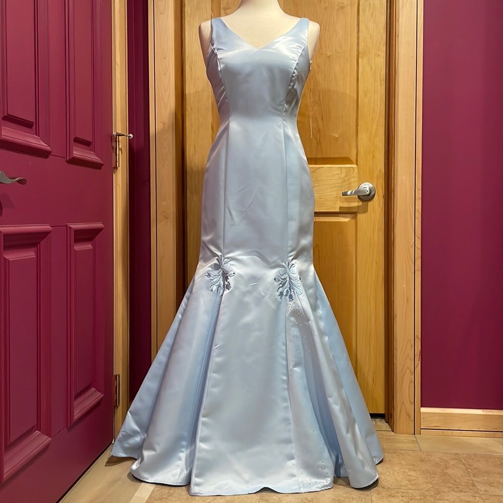 Simple Light Blue Gown